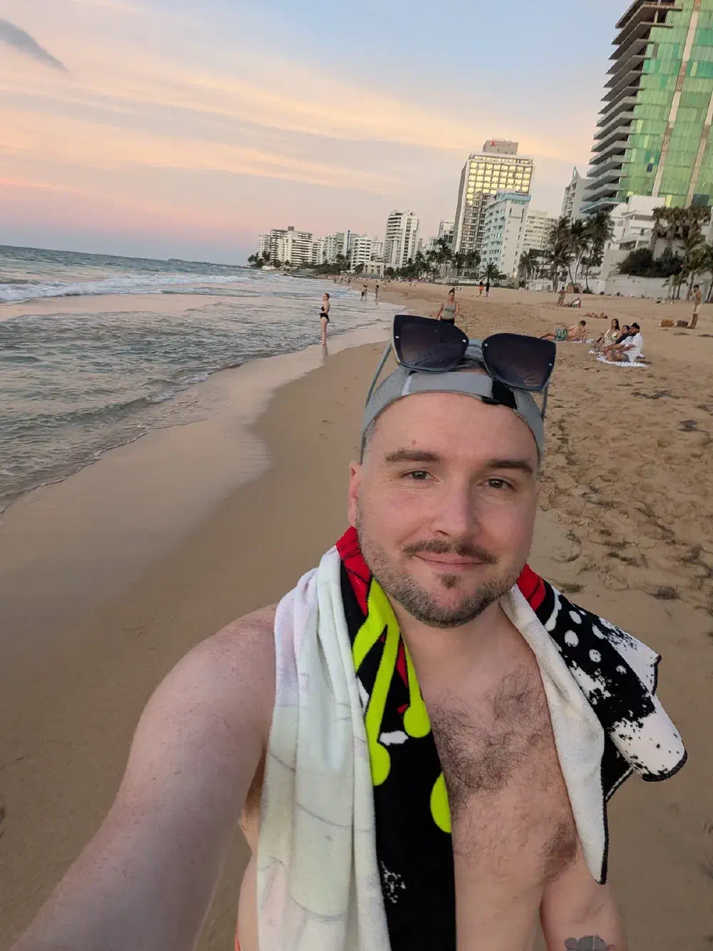 Sunset selfie on Condado Beach